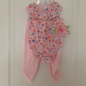 NWT Little Beginnings 3-Piece Baby Outfit Set – Headband, Bodysuit & Legging